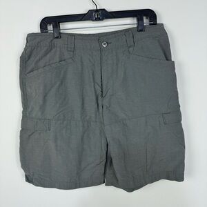 The North Face Grey Gray Mens Shorts Outdoor Hiking Trail Running